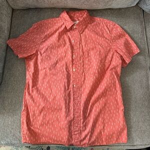 Coral colored AE button down